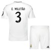 Officiële Voetbalshirt + Korte Broek Real Madrid E. Militao 3 Thuis 2024-25 - Kids